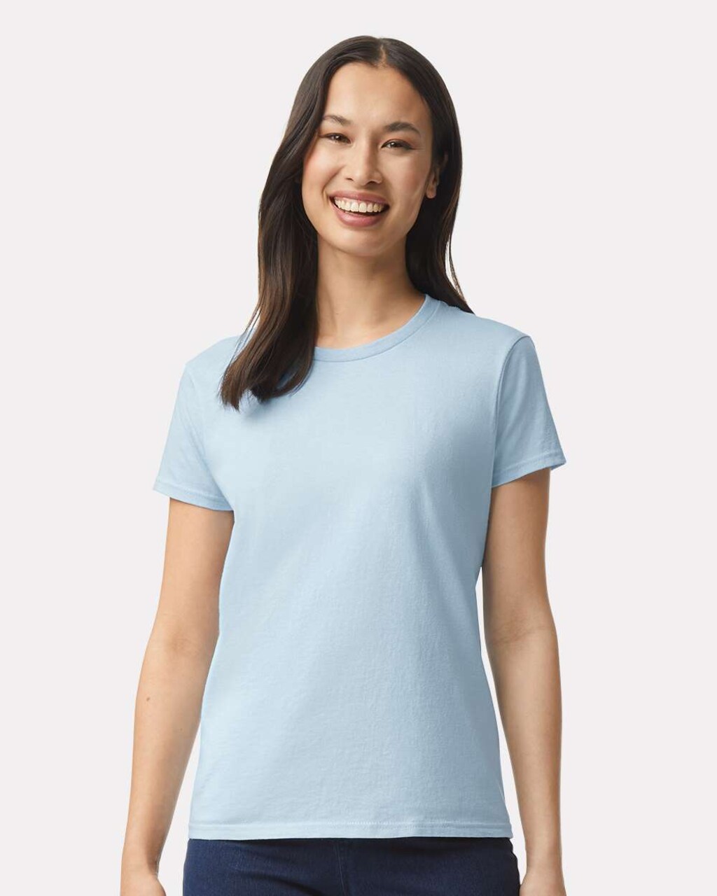 Gildan® Women’s Ultra Cotton Crewneck Short Sleeve T-Shirt 100% Cotton for Custom Printing & Casual Use